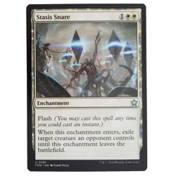 x1 Stasis Snare MTG FDN M/NM White Enchantment Uncommon TCG CCG Foundations - Image 1