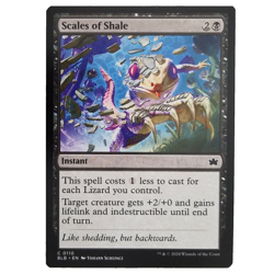 x1 Scales of Shale MTG BLB M/NM Black Instant Common Bloomburrow TCG CCG - Image 1