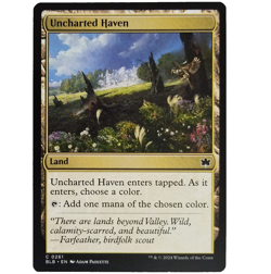 x1 Uncharted Haven MTG BLB M/NM Land 0261 Common Bloomburrow TCG CCG - Image 1