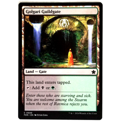 x1 Golgari Guildgate MTG FDN M/NM Dual Land Multi-Color Gate Black Green Common - Image 1