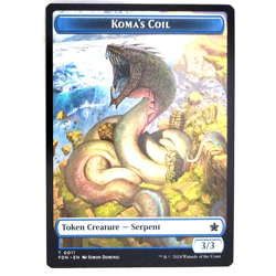 x1 Scion of the Deep/Koma's Coil Double-Sided Token 0013/0011 FDN Legendary TCG - Image 2