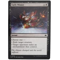 x1 Foil Early Winter MTG BLB M/NM Black Instant Common Bloomburrow TCG CCG - Image 1