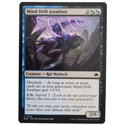 x1 Foil Mind Drill Assailant MTG BLB M/NM Multi-Color Creature Rat Common TCG - Image 1