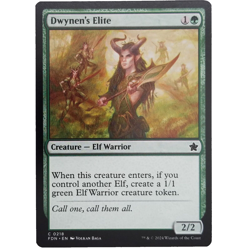 x1 Dwynen's Elite Foundations Green Creature Elf Warrior M/NM Common MTG - Image 1