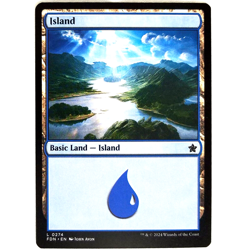 X12 Island (0274) Foundations Basic Land Blue M/NM MTG FDN TCG CCG - Image 1