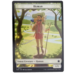 x1 Human/Copy Foundations Double-Sided Token 0003/0026 Creature Common M/NM MTG - Image 1