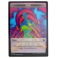 x1 Human/Copy Foundations Double-Sided Token 0003/0026 Creature Common M/NM MTG - Image 2