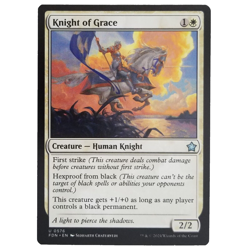 x1 Knight of Grace MTG FDN M/NM White Human Knight Creature Uncommon Foundations - Image 1