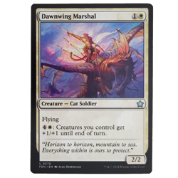 x1 Dawnwing Marshal MTG FDN M/NM White Creature Cat Soldier Uncommon TCG CCG - Image 1