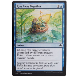 x1 Run Away Together MTG BLB M/NM Blue Instant Common Bloomburrow TCG CCG - Image 1