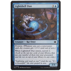 x1 Lightshell Duo MTG BLB M/NM Blue Creature Rat Otter Common Bloomburrow TCG - Image 1