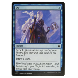 x1 Opt MTG FDN M/NM Instant Blue Common Scry Foundations TCG CCG - Image 1