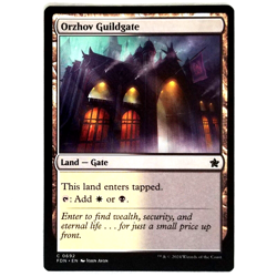 x1 Orzhov Guildgate MTG FDN M/NM Dual Land Multi-Color White Black Common TCG - Image 1