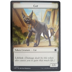 x1 Cat/Phyrexian Goblin Foundations Double-Sided Token 0027/0031 M/NM - Image 1