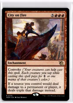 City on Fire March of the Machine 135 LP x1 MTG Magic: the Gathering - Image 1
