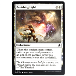 x4 Banishing Light Foundations Common Playset MTG M/NM White Enchantment FDN TCG - Image 1