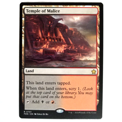 x1 Temple of Malice MTG FDN M/NM Rare Dual Land Red Black Multi-color TCG CCG - Image 1