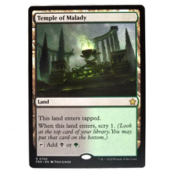 x1 Temple of Malady MTG FDN M/NM Foundations Rare Dual Land Black Green TCG CCG - Image 1