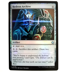 x1 Foil Hedron Archive MTG FDN M/NM Colorless Artifact Uncommon Foundations TCG - Image 1