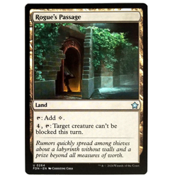 x1 Rogue's Passage MTG FDN M/NM Colorless Uncommon Land TCG CCG - Image 1