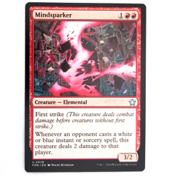 x1 Mindsparker MTG FDN M/NM Creature Elemental Uncommon Red TCG Foundations CCG - Image 1