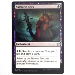 x1 Vampiric Rites MTG FDN M/NM Enchantment Uncommon Black TCG CCG - Image 1