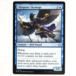 x1 Clinquant Skymage MTG FDN M/NM Creature Bird Wizard Flying Uncommon Blue TCG - Image 1