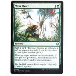 x1 Foil Wear Down MTG BLB M/NM Green Sorcery Uncommon Bloomburrow TCG CCG - Image 1