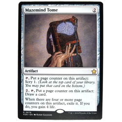 x1 Mazemind Tome MTG FDN M/NM Rare Colorless Artifact Foundations TCG CCG - Image 1