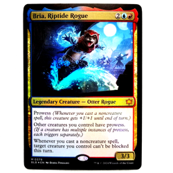 Bria, Riptide Rogue Bloomburrow Foil Multi-Color Legendary Creature Otter Mythic - Image 1