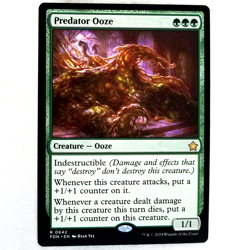 x1 Predator Ooze MTG FDN M/NM Rare Green Creature Ooze Foundations TCG CCG - Image 1