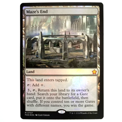 x1 Foil Maze's End MTG FDN M/NM Land Mythic Colorless TCG CCG - Image 1