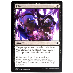 x1 Pilfer MTG FDN M/NM Common Black Sorcery Foundations TCG CCG - Image 1