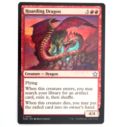 x1 Hoarding Dragon MTG FDN M/NM Creature Dragon Uncommon Red TCG Flying CCG - Image 1