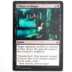 x1 Tribute to Hunger MTG FDN M/NM Instant Uncommon Black TCG CCG - Image 1