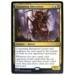 x1 Consuming Aberration MTG FDN M/NM Creature Horror Multi-Color Rare TCG CCG - Image 1