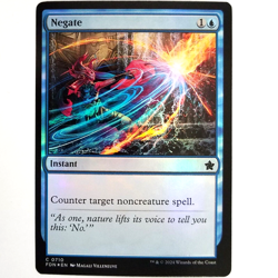 x1 Foil Negate MTG FDN M/NM Blue Instant Common Foundations TCG CCG - Image 1