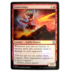 x1 Foil Guttersnipe MTG FDN M/NM Red Uncommon Creature Goblin Foundations TCG - Image 1