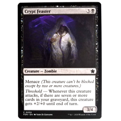 x1 Crypt Feaster MTG FDN M/NM Common Black Creature Zombie Foundations TCG CCG - Image 1