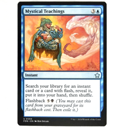 x1 Mystical Teachings MTG FDN M/NM Instant Uncommon Blue Flashback TCG CCG - Image 1