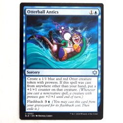 x1 Otterball Antics MTG BLB M/NM Blue Sorcery Uncommon Bloomburrow TCG CCG - Image 1