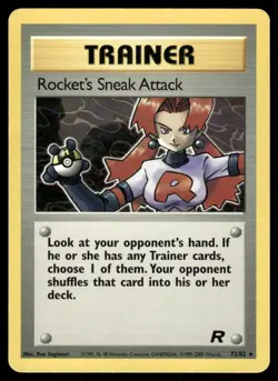 Pokemon Tcg Rocket's Sneak Attack #72 Pokemon Team Rocket LP - Image 1