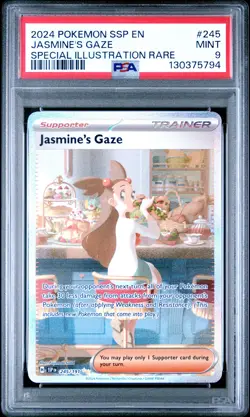 2024 POKEMON SSP EN-SURGING SPARKS #245 JASMINE'S GAZE PSA 9 - Image 1
