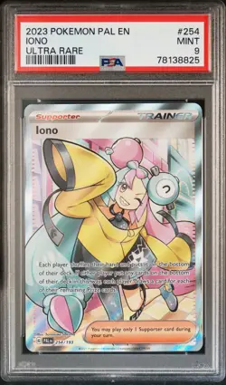 2023 POKEMON PAL EN-PALDEA EVOLVED ULTRA RARE #254 IONO PSA 9 - Image 1