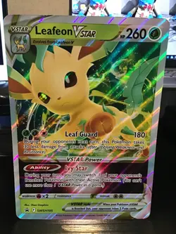 Leafeon VSTAR SWSH195 Jumbo Pokemon Black Star Promo - Image 1