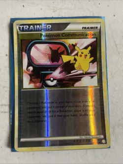 1x Pokemon Communication - 98/123 - Uncommon - Reverse Holo Heavily Played Pokem - Image 1