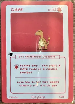 Char (Charmander) 1/25 - 1st Edition Pokederp First Print Fan Art - Pokemon - Image 1