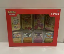 Pokemon TCG Scarlet and Violet 151 Mini Tins 4 Pack Factory Sealed - Image 1