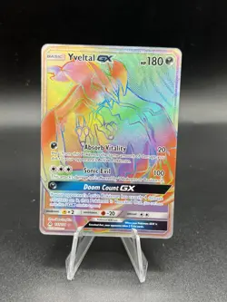 Yveltal GX (Secret) 137/131 Pokemon Sm-Forbidden Light Holo (NM) BJ3 - Image 1