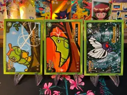 #10-12 Caterpie Metapod Butterfree Cracked Ice Holo Pokemon Safari 2025 Peru Us - Image 1